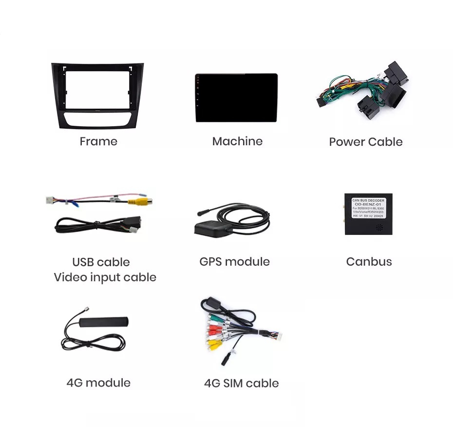 Navigație Mercedes E-Class w211 (2002-2009), Android, Ecran 9 inch, 4GB RAM 64GB, 8-core [8]