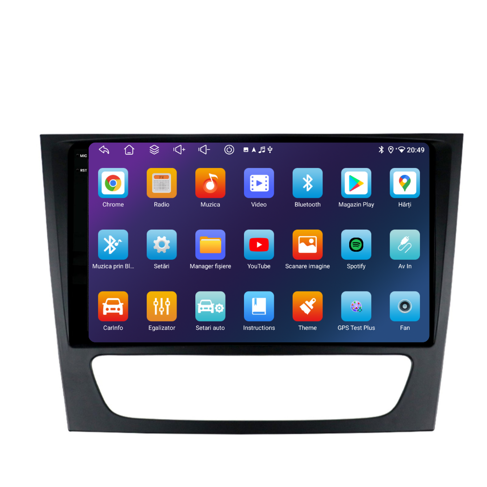 Navigație Mercedes E-Class w211 (2002-2009), Android, Ecran 9 inch, 6GB RAM 128GB, 8-core [4]