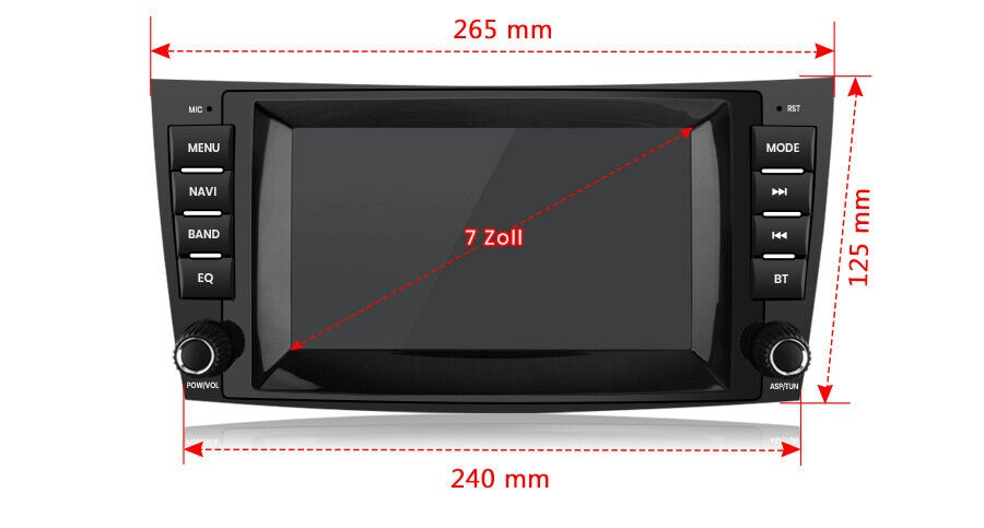 Navigatie Mercedes E-class w211 (2003-2009), Android, Ecran 7 inch, 2GB RAM 32GB [5]