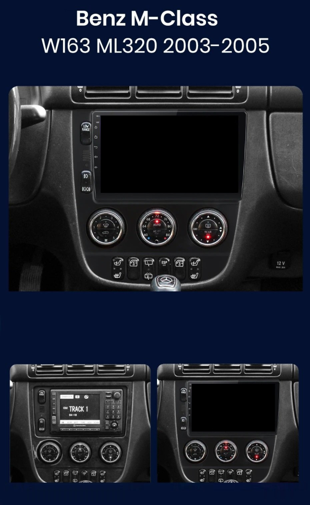 Navigatie Mercedes ML W163 (2003-2005), Android, Ecran 2K, 8GB RAM 256GB, 8-core [5]
