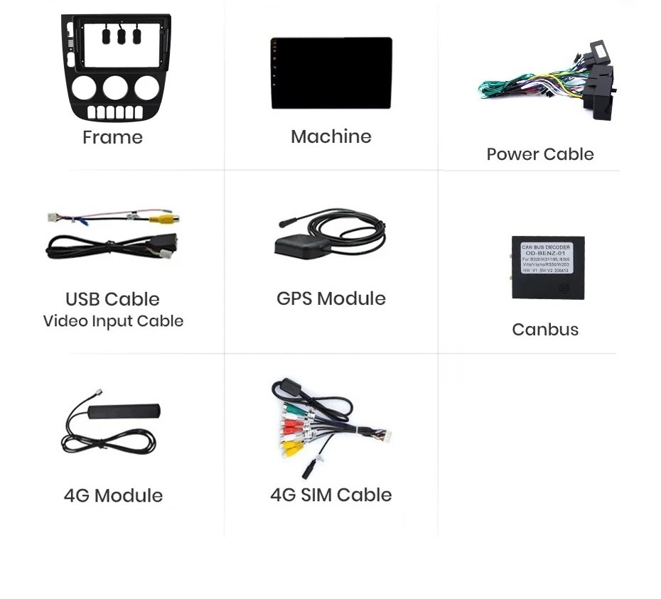 Navigatie Mercedes ML W163 (2003-2005), Android, Ecran 9 inch, 8GB RAM 256GB, 8-core [10]