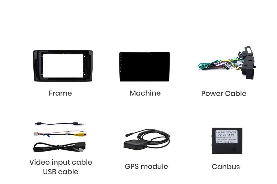 Navigatie Mercedes ML W164 (2005-2012), Android, Ecran 9 inch, 1GB RAM 32GB [7]