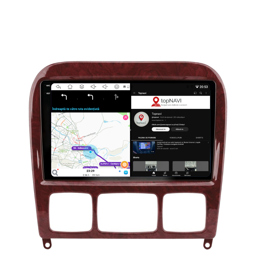 Navigatie Mercedes S-Class W220 (1998-2005), Android, Ecran 9 inch, 6GB RAM 128GB, 8-core [5]