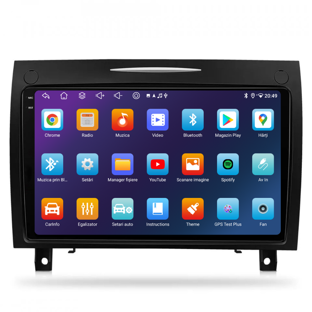 Navigatie Mercedes SLK Class R171 (2004-2011), Android, Ecran 9 inch, 6GB RAM 128GB, 8-core [4]