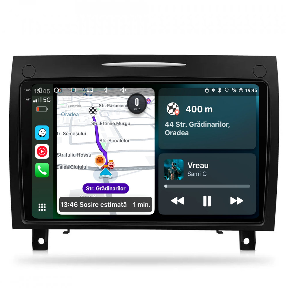 Navigatie Mercedes SLK Class R171 (2004-2011), Android, Ecran 9 inch, 8GB RAM 256GB, 8-core [1]