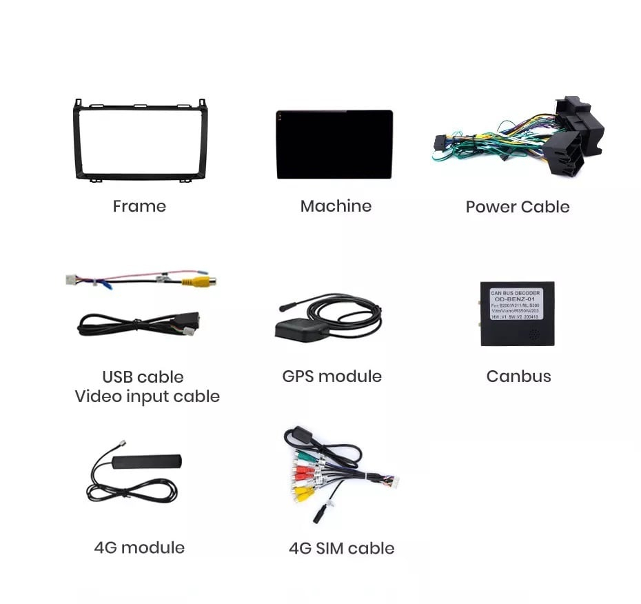 Navigatie Mercedes Sprinter, Vito, B200, A180 clasa A w169, clasa B w245, w209, viano, vw crafter, Android 13,Ecran 2K, 8GB RAM 256GB, Octa Core, carplay /android auto [8]
