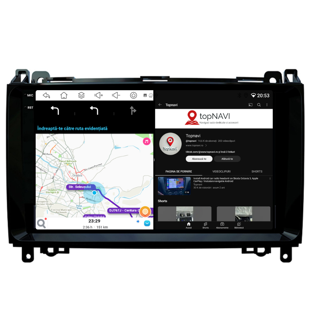 Navigație Mercedes Viano (2003-2014), Android, Ecran 9 inch, 6GB RAM 128GB [4]