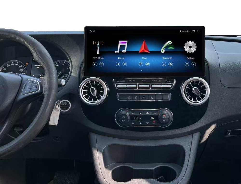 Navigatie Mercedes Vito w447 (2014-2021) 4GB 64GB, Ecran 17 inch, carplay, 8-core, Qled 2K [3]