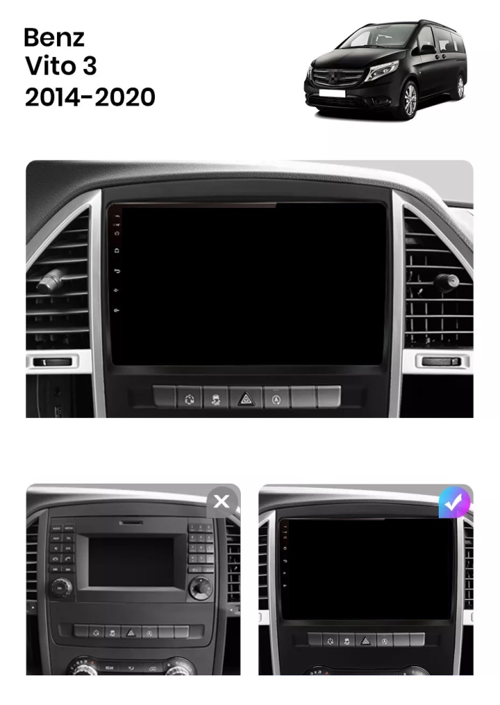 Navigatie Mercedes Vito W447 (2014 - 2021), Android, Ecran 10 inch, 4GB RAM 64GB, 8-core [6]