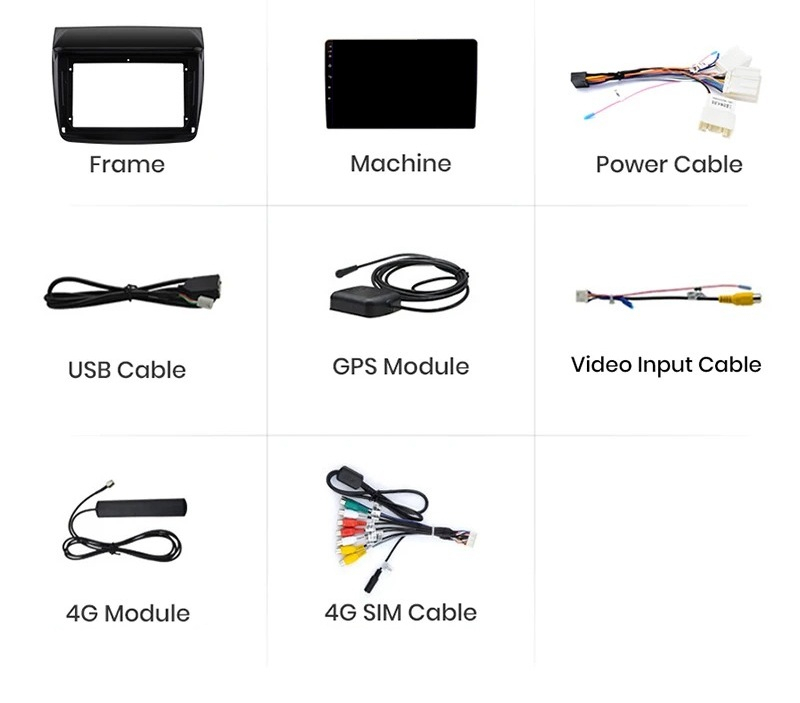 Navigatie Mitsubishi L200 (2005-2015), Ecran 9 inch, 4GB RAM 64GB, 8-core [2]