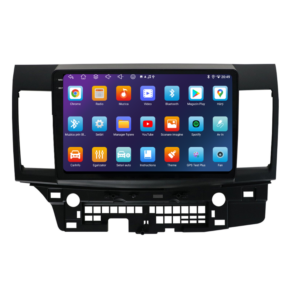 Navigatie Mitsubishi Lancer (2007-2013), Ecran 10 inch, 4GB RAM 64GB, 8-core [3]