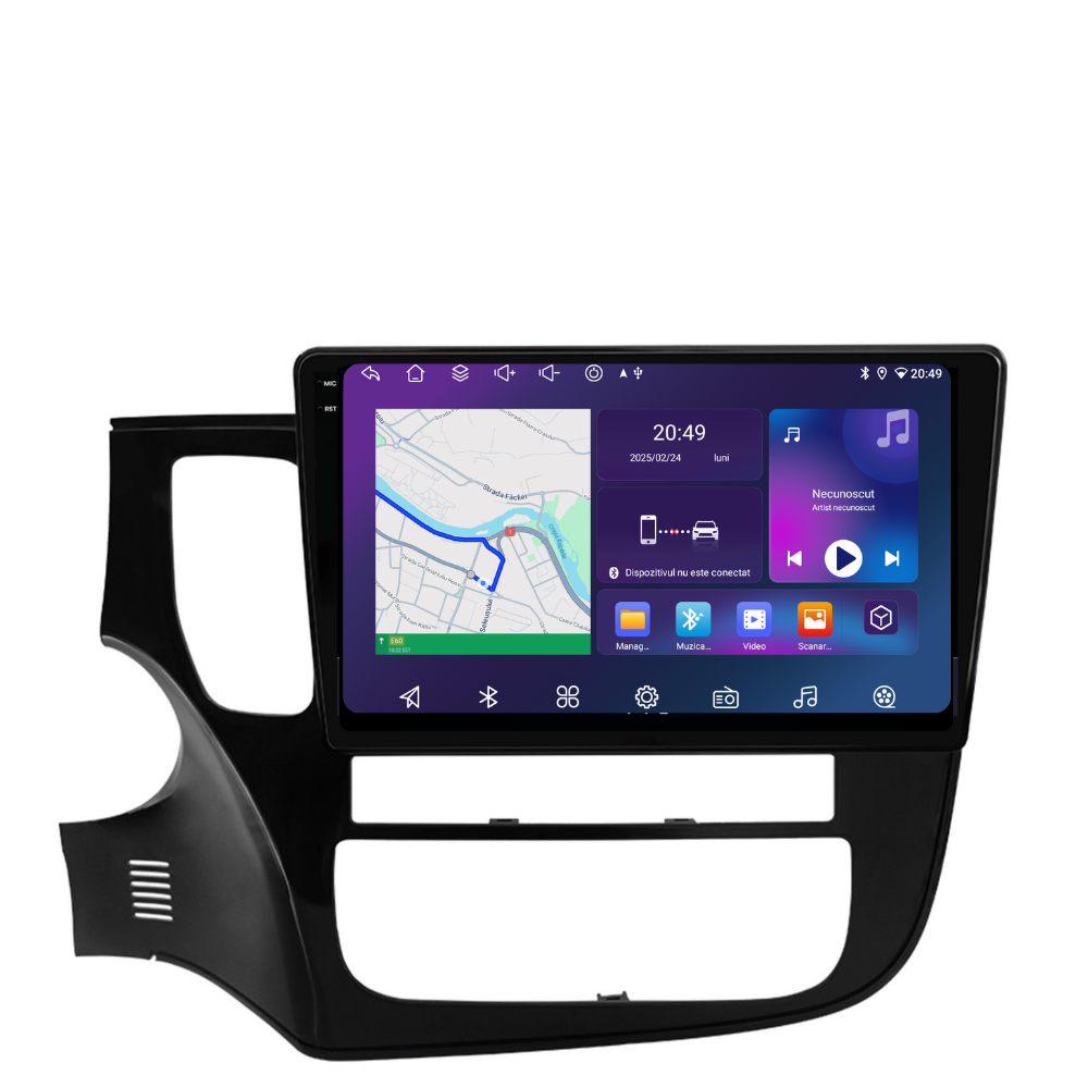 Navigatie Mitsubishi Outlander (2013-2022), Ecran 10 inch, 6GB RAM 128GB, 8-core [1]