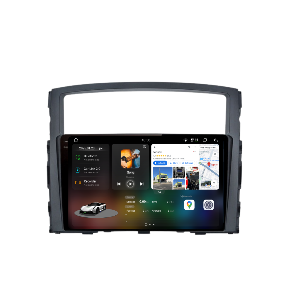 Navigatie Mitsubishi Pajero (2006-2013), Ecran 9 inch 2K, 12GB RAM 256GB, 8-core [1]