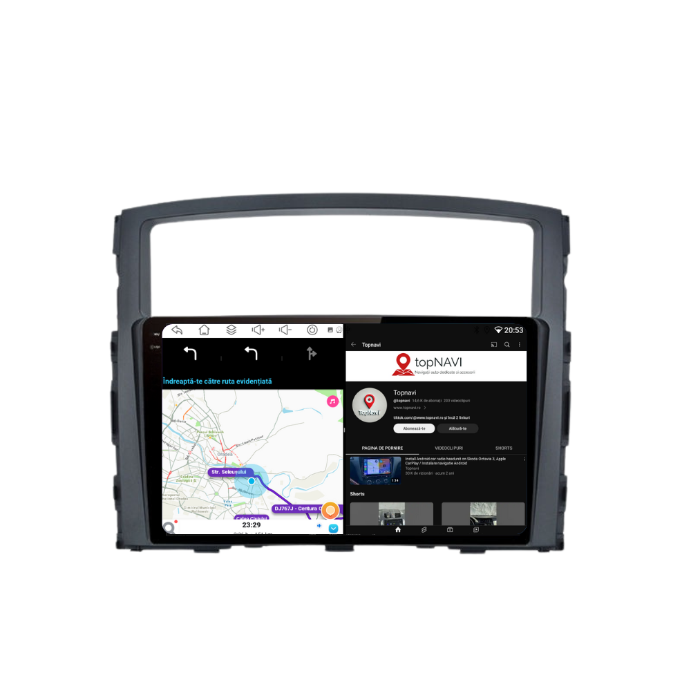 Navigatie Mitsubishi Pajero (2006-2013), Ecran 9 inch, 4GB RAM 64GB, 8-core [4]