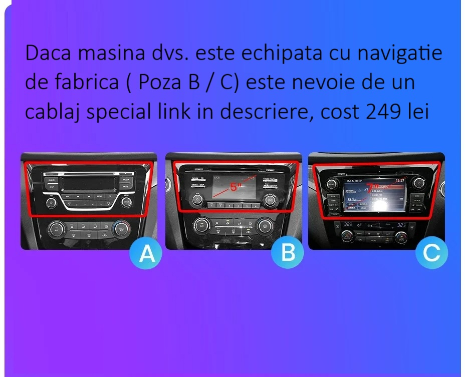 Navigatie Nissan Qashqai J11 2013-2017, Ecran 10 inch 2K, 12GB RAM 256GB, 8-core [2]