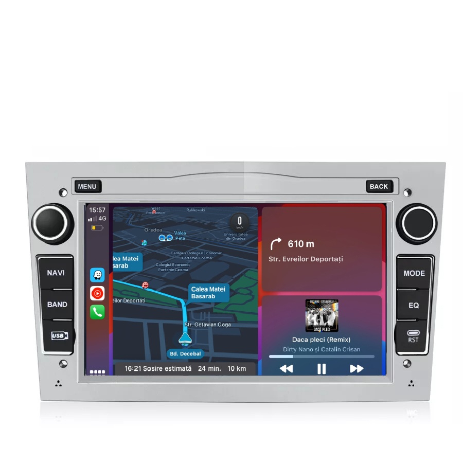 Navigatie Opel Meriva (2003-2010), Android, Ecran 7 inch, 1GB RAM 32GB, argintiu [4]