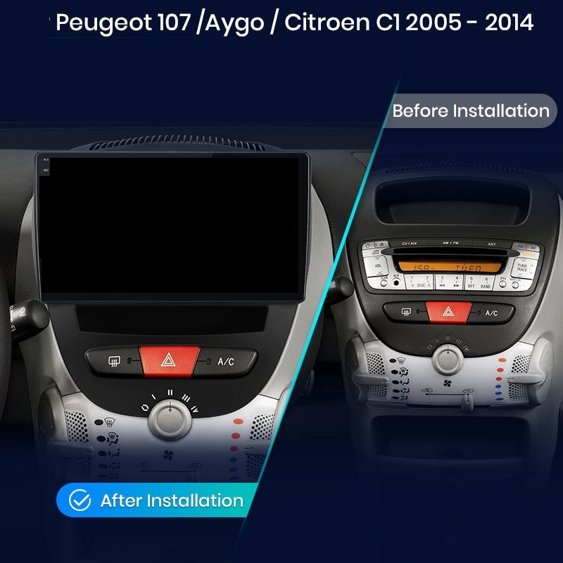 Navigatie Peugeot 107 (2005-2014), Ecran 10 inch, 6GB RAM 128GB, 8-core [6]