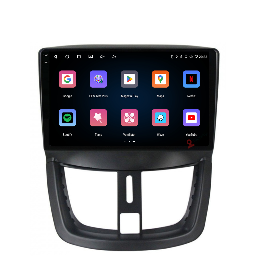 Navigatie Peugeot 207 (2006-2015), Ecran 9 inch, 2GB RAM 32GB [3]