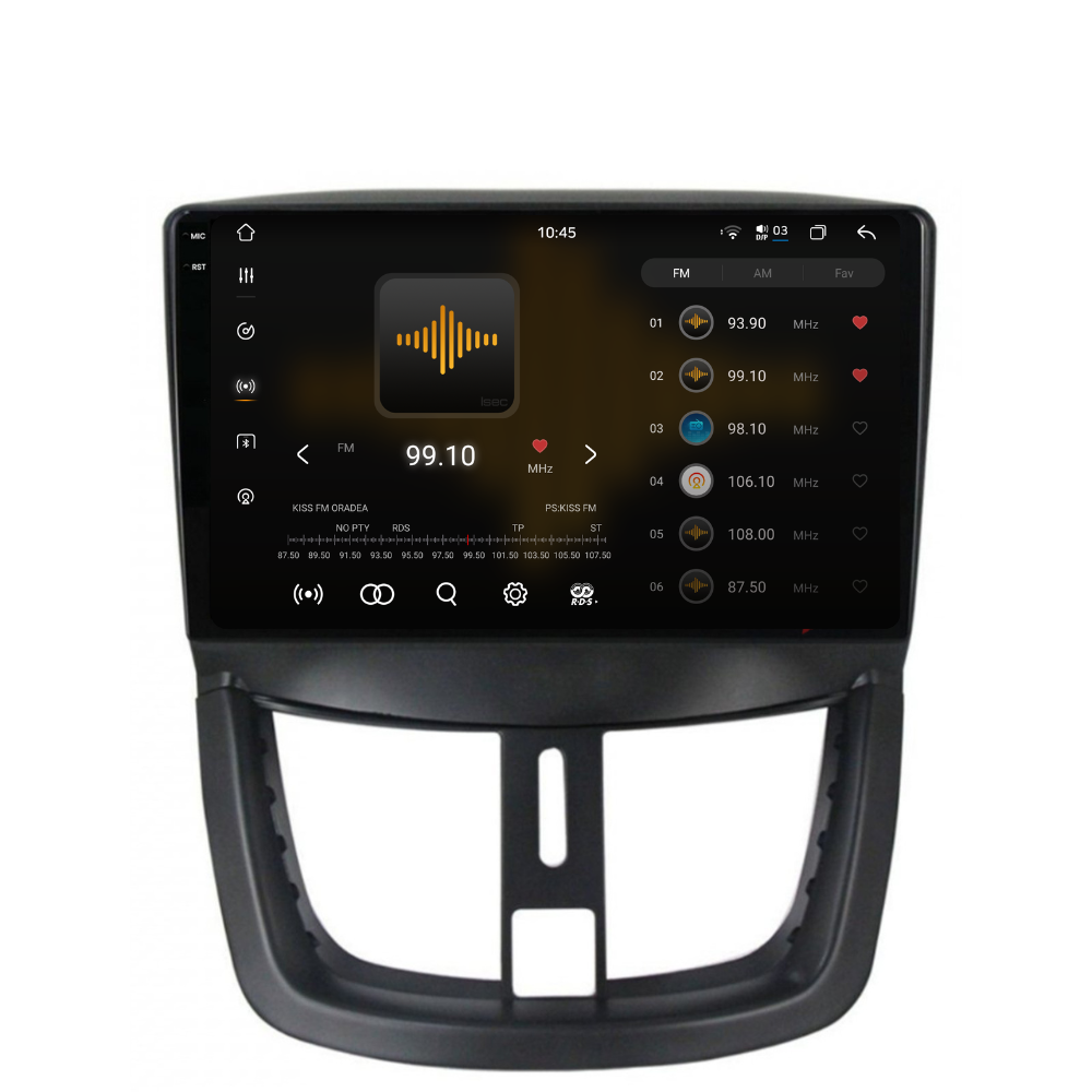 Navigatie Peugeot 207 (2006-2015), Ecran 9 inch 2K, 12GB RAM 256GB, 8-core [2]