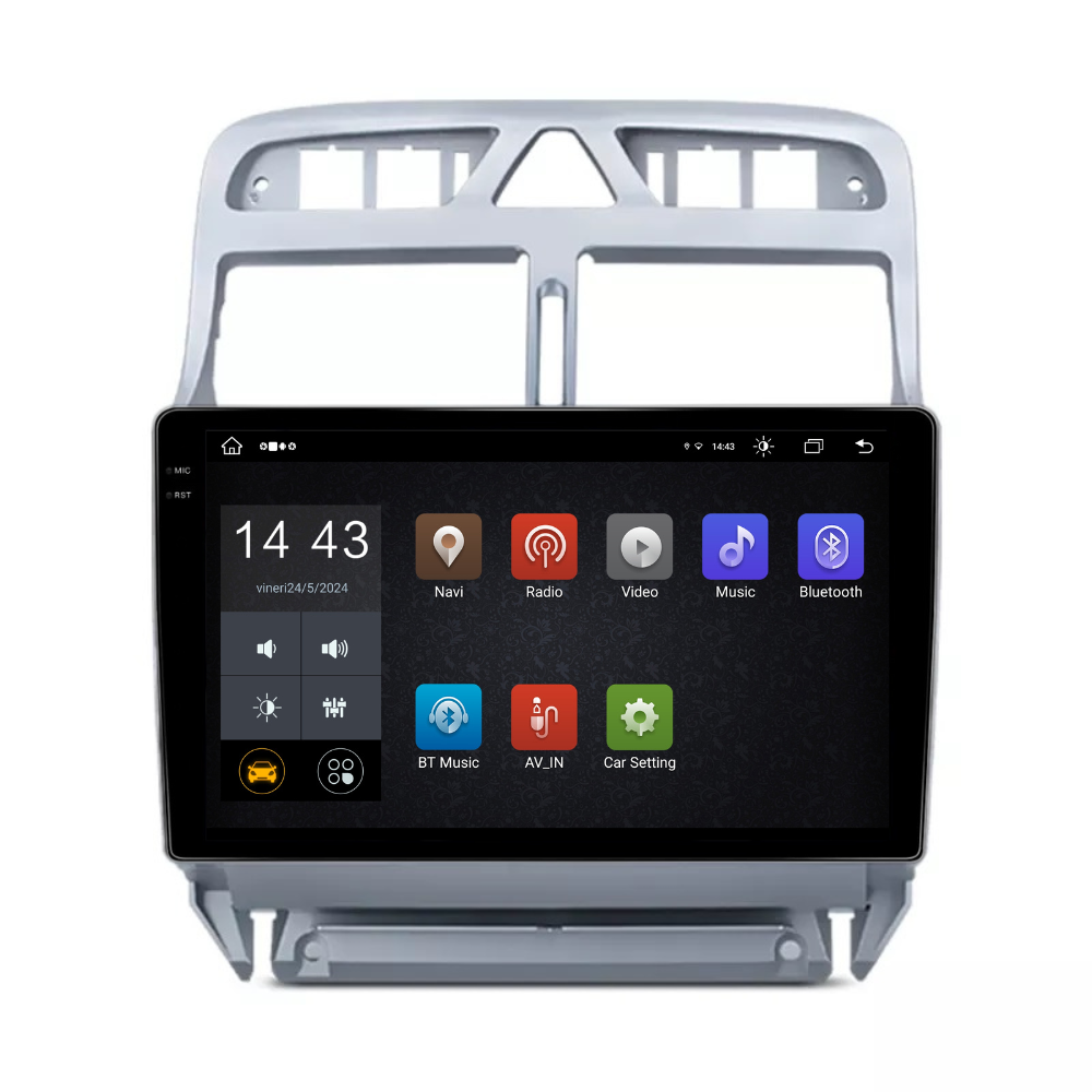 Navigatie Peugeot 307 2002-2013, Android 13,Ecran 2K, 4GB RAM 64GB, Octa Core, carplay /android auto [4]