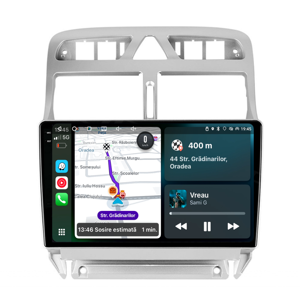 Navigație Peugeot 307 (2002-2013), Android, Ecran 9 inch 2K, 12GB RAM 256GB, 8-core [4]