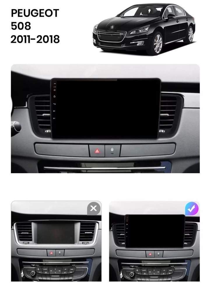 Navigatie Peugeot 508 (2011-2018), Ecran 9 inch, 4GB RAM, 64GB, 4-core [6]