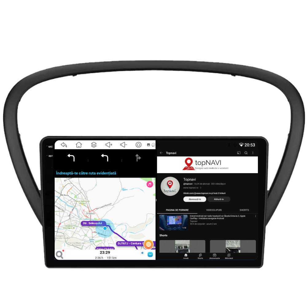 Navigatie Peugeot 607 (2004-2011), Ecran 9 inch, 4GB RAM 64GB, 8-core [4]