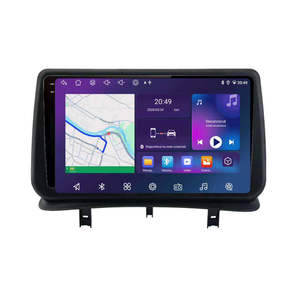 Navigatie Renault Clio 3 (2005-2014), Ecran 9 inch, 6GB RAM 128GB, 8-core [1]