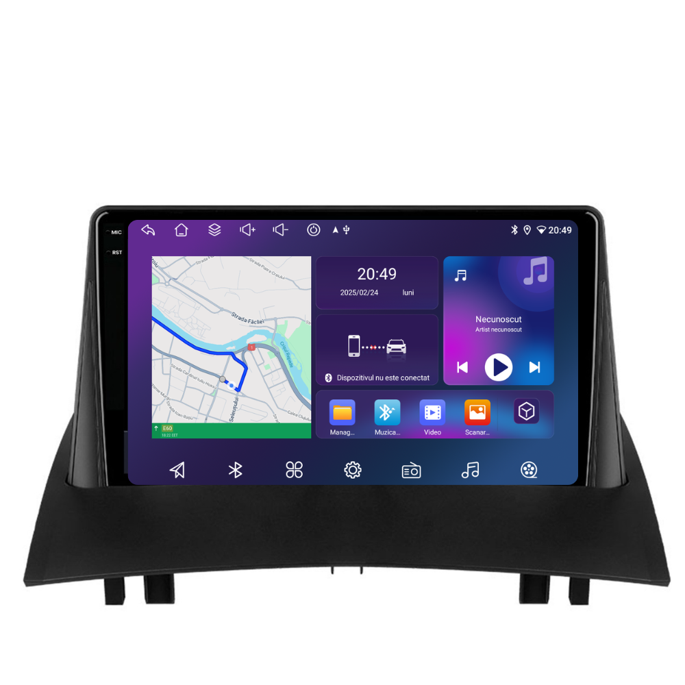 Navigatie Renault Megane 2 (2002-2009), Ecran 9 inch, 4GB RAM 64GB, 8-core [4]