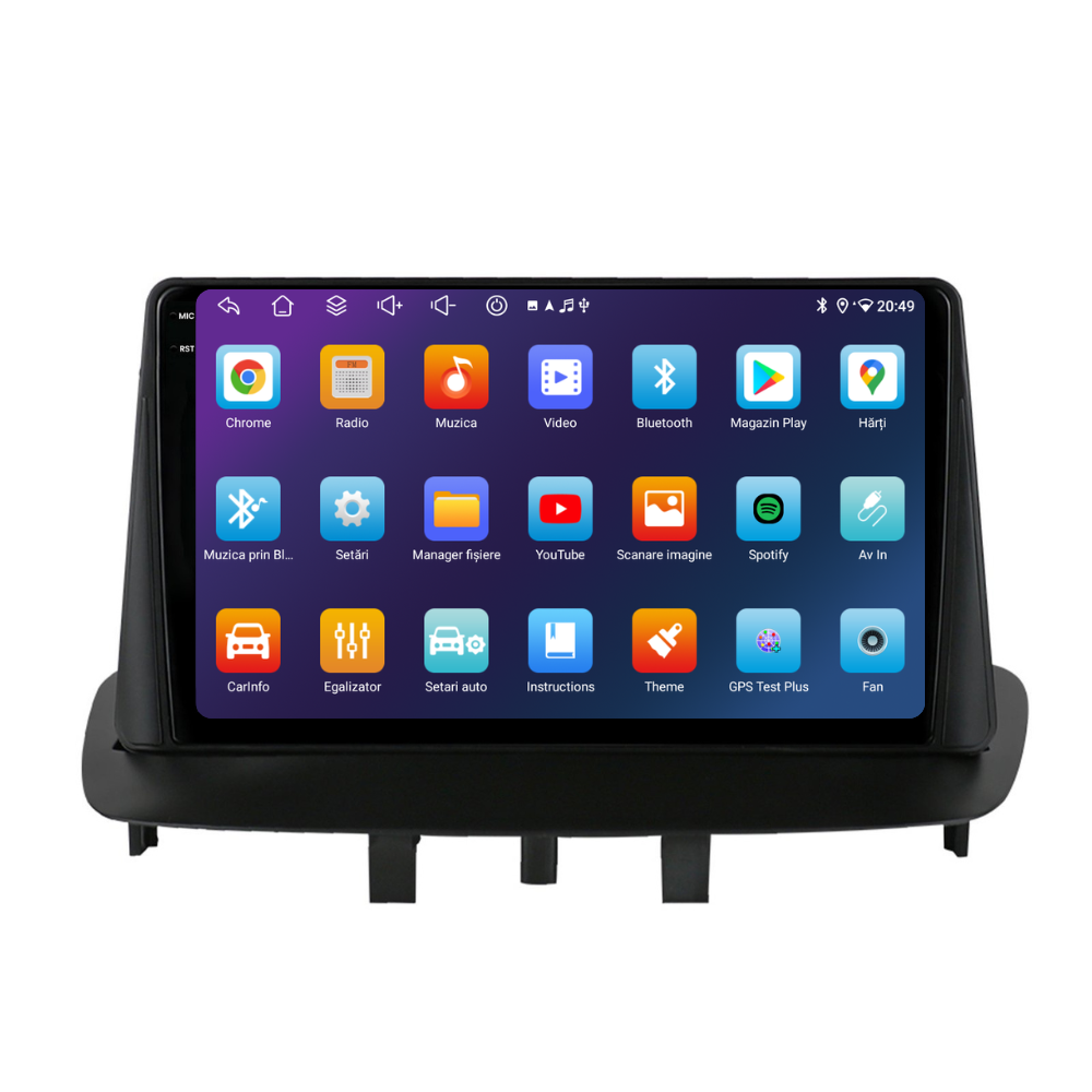 Navigatie Renault Megane 3 (2008-2016), Ecran 9 inch, 6GB RAM 128GB, 8-core [4]