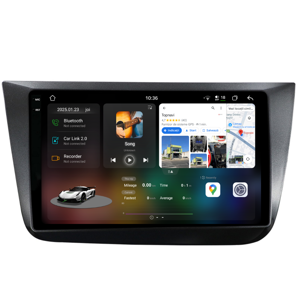 Navigatie Seat Altea (2004-2015), Ecran 9 inch 2K, 12GB RAM 256GB, 8-core [1]