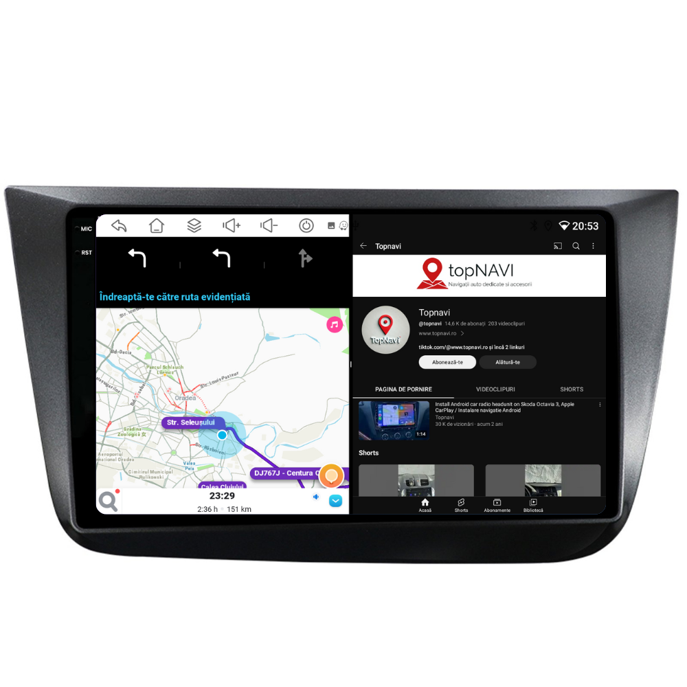 Navigatie Seat Altea (2004-2015), Ecran 9 inch, 4GB RAM 64GB, 8-core [5]