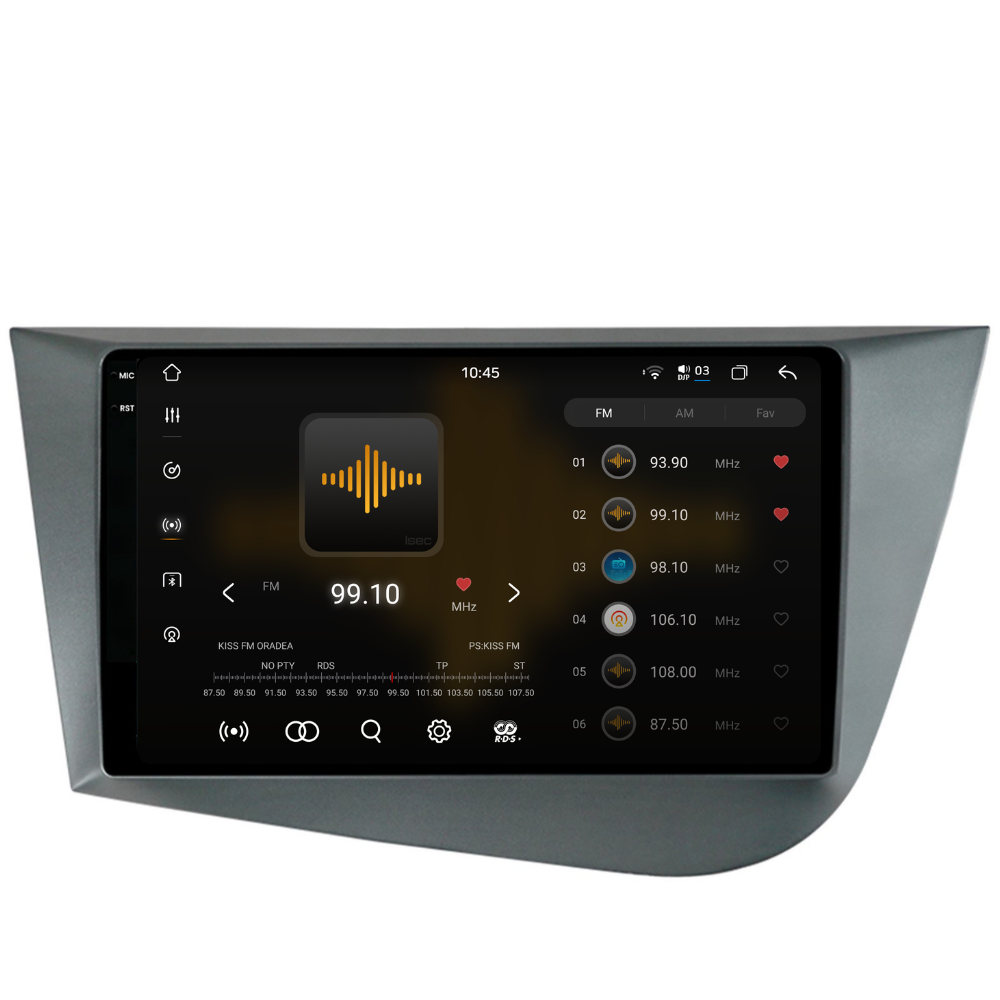 Navigatie Seat Leon (2005-2012), Ecran 9 inch 2K, 12GB RAM 256GB, 8-core [2]