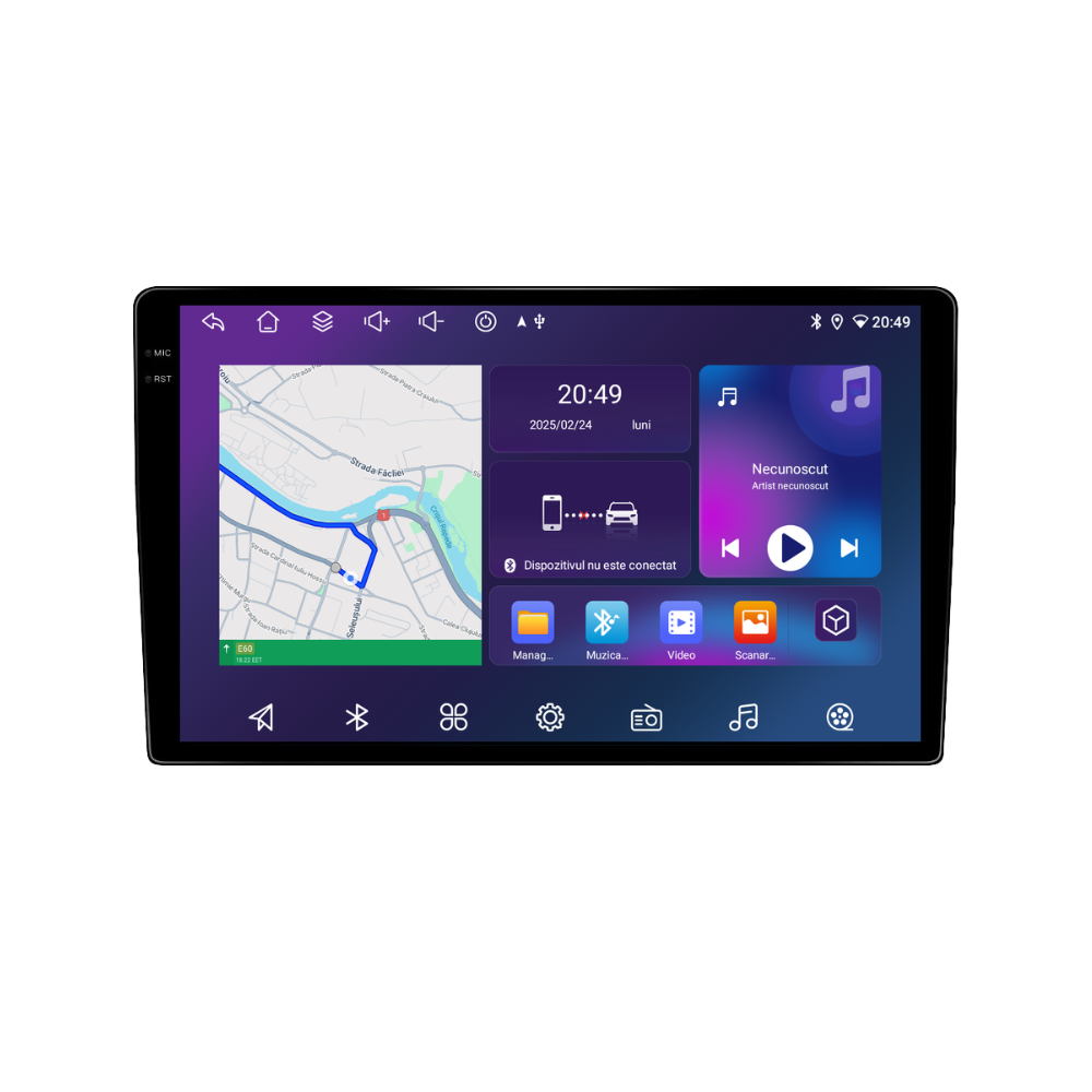 Navigatie Skoda Fabia (2008-2014), Android, Ecran 10 inch, 6GB RAM 128GB, 8-core [1]