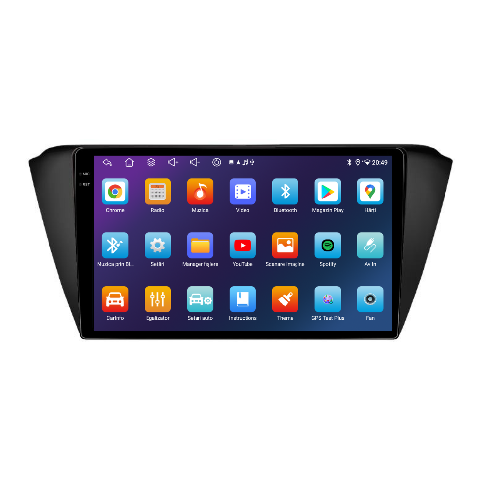 Navigatie Skoda Fabia 3 (2014-2019), Android, Ecran 9 inch, 6GB RAM 128GB, 8-core [2]