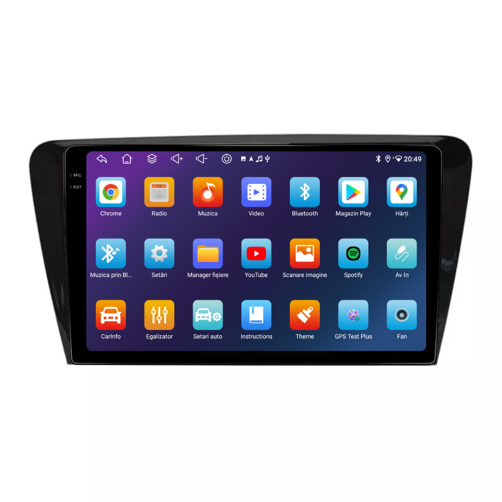 Navigatie Skoda Octavia 3 (2013-2018), Android, Ecran 10 inch, 6GB RAM 128GB, 8-core [2]