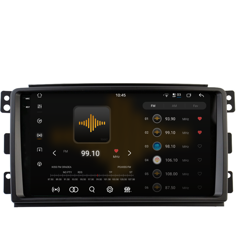 Navigatie Smart For Two / For Four (2005-2010), Ecran 9 inch 2K, 12GB RAM 256GB, 8-core [2]