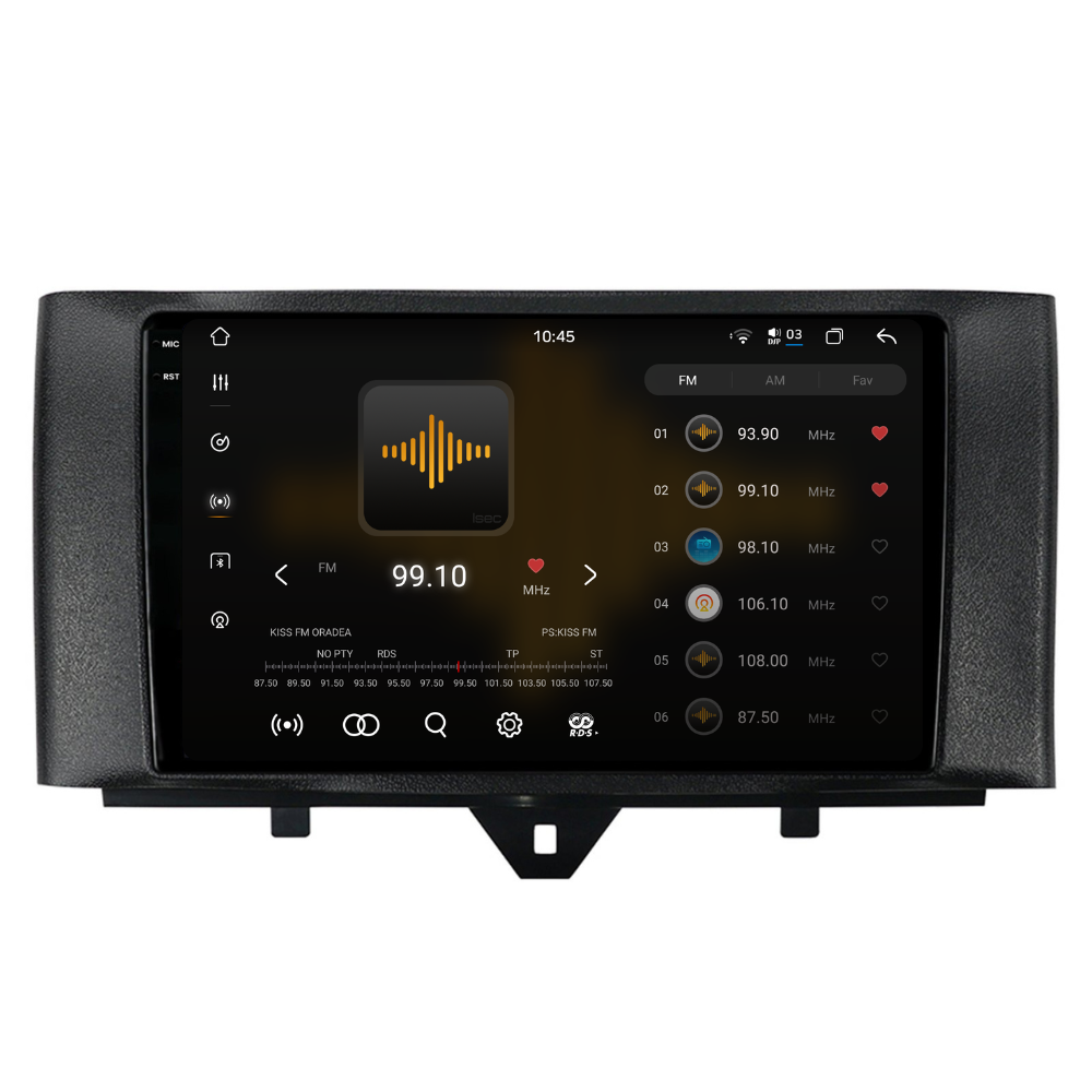 Navigatie Smart For Two / For Four (2010-2015), Ecran 9 inch 2K, 12GB RAM 256GB, 8-core [2]