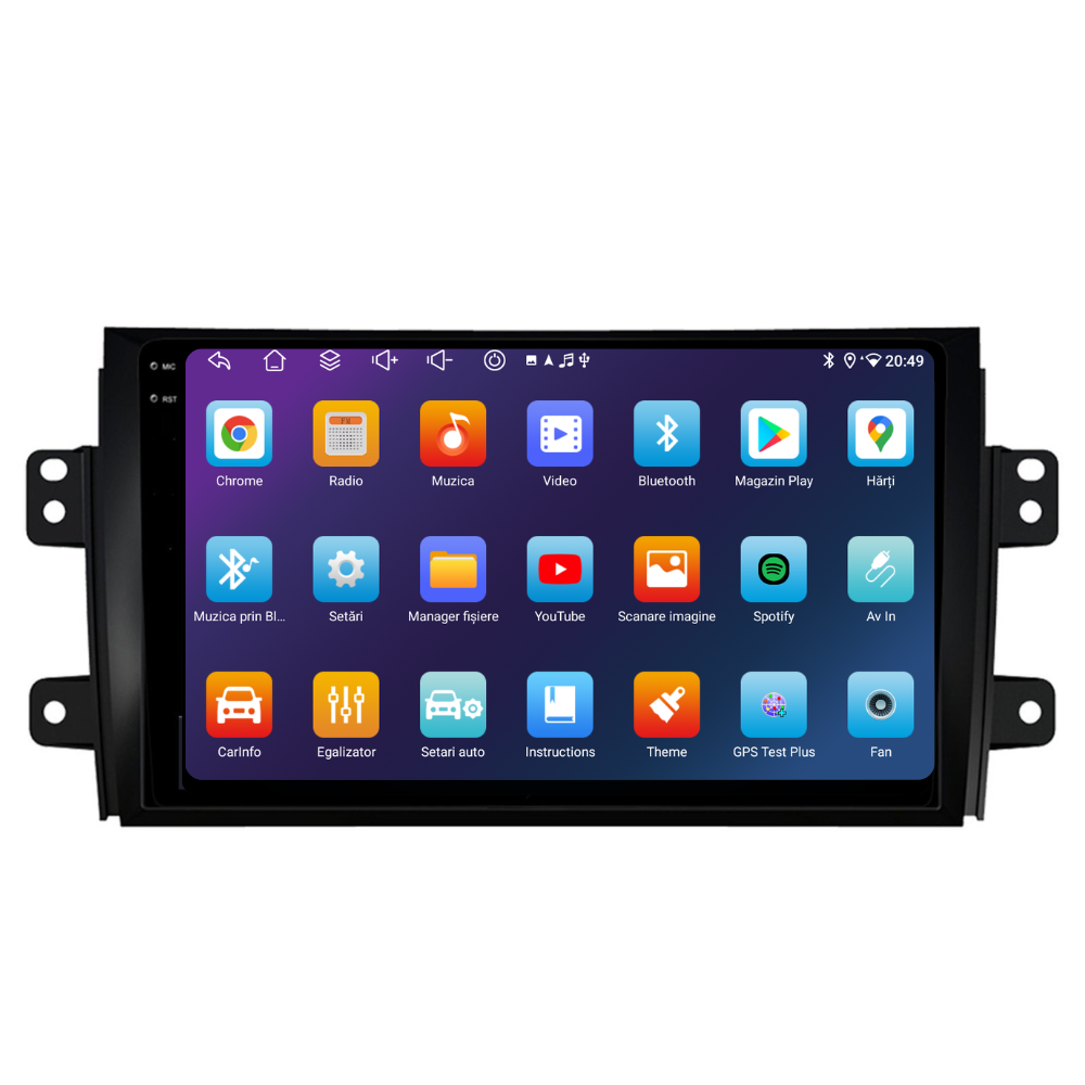 Navigatie Suzuki SX4 (2006-2014), Ecran 9 inch, 6GB RAM 128GB, 8-core [6]