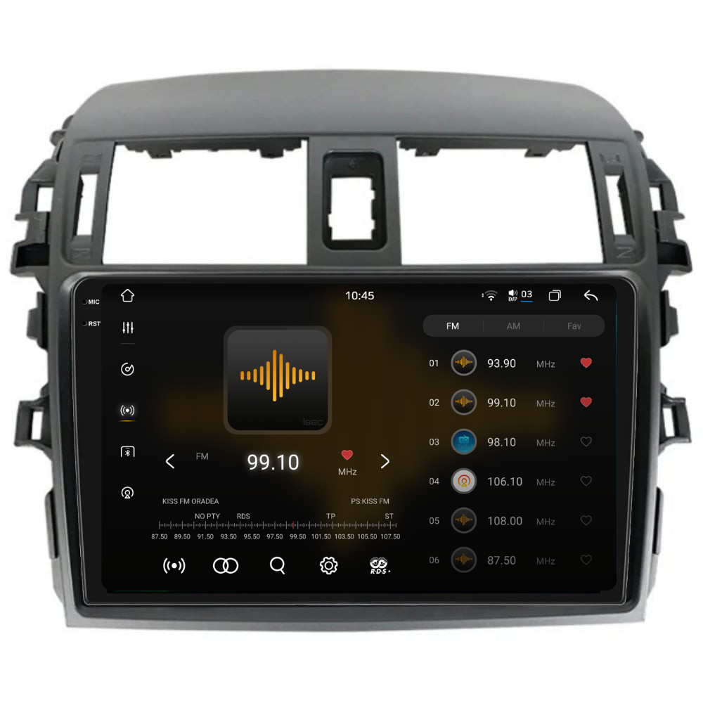 Navigatie Toyota Corolla (2006-2013), Ecran 9 inch 2K, 12GB RAM 256GB, 8-core [2]