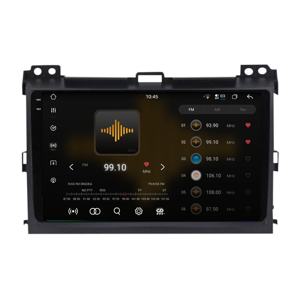 Navigatie Toyota Land Cruiser prado J120 (2004-2009), Ecran 9 inch 2K, 12GB RAM 256GB, 8-core [2]