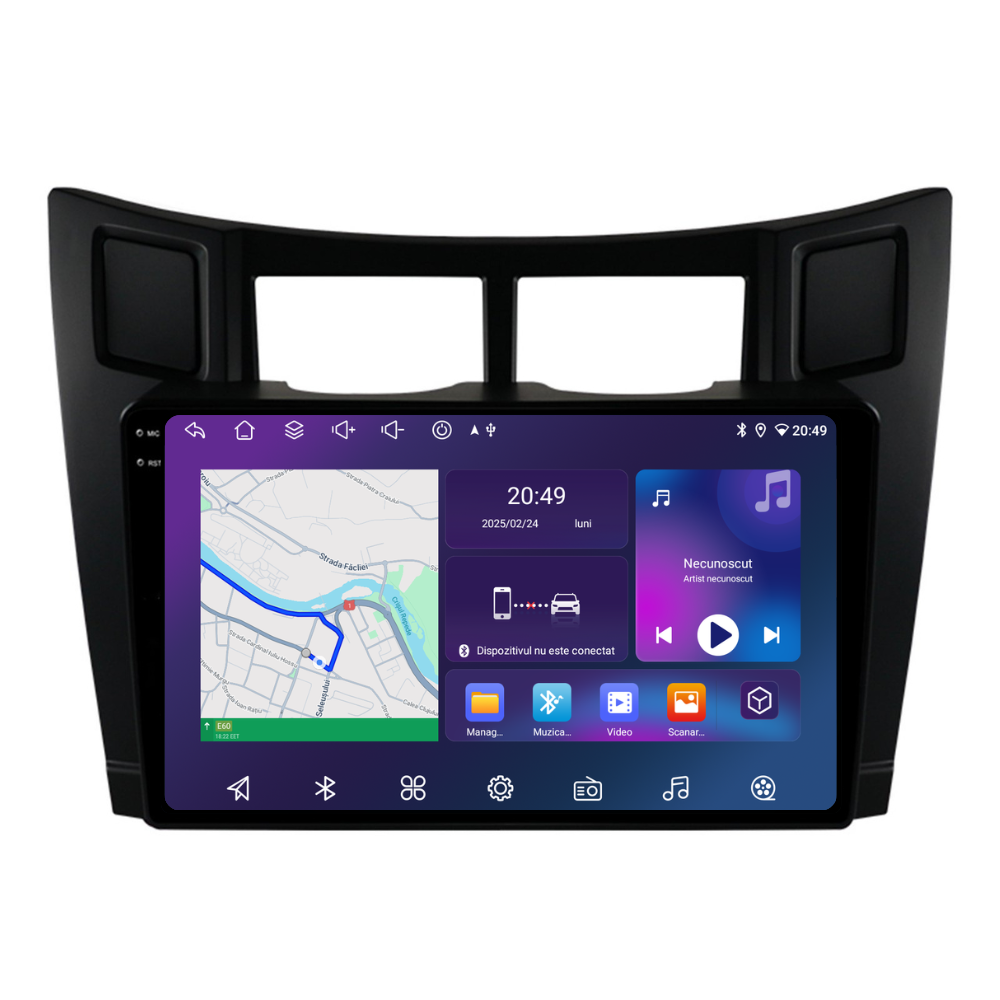 Navigatie Toyota Yaris (2005-2012), Ecran 9 inch, 6GB RAM 128GB, 8-core [1]