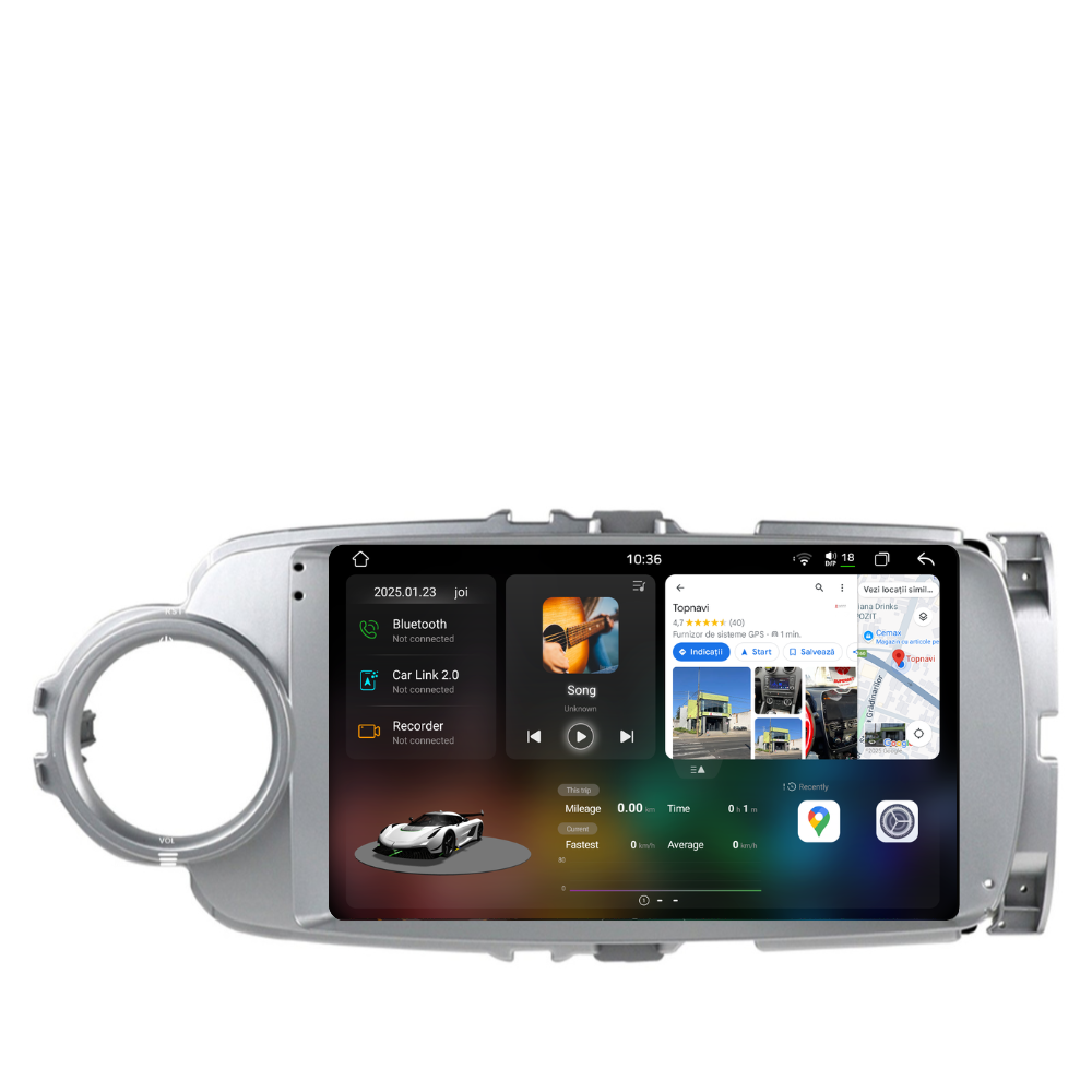 Navigatie Toyota Yaris (2012-2017), Ecran 9 inch 2K, 12GB RAM 256GB, 8-core [1]