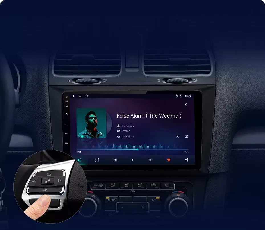 Navigatie Volkswagen Golf 6 2009-2012, Android 12, 1GB RAM 32GB, google maps, youtube, wifi, waze, bluetooth [6]