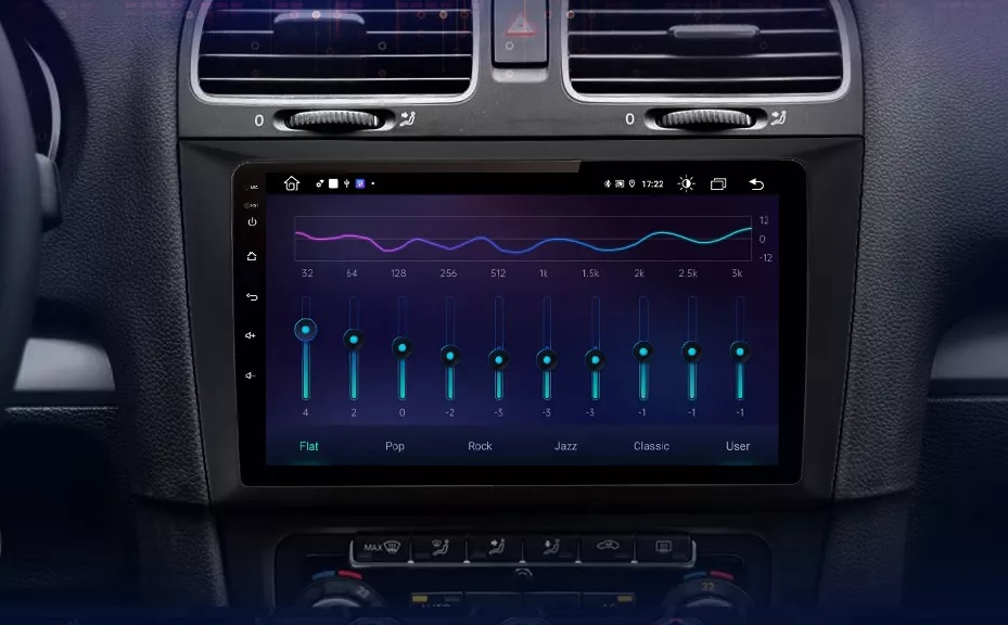 Navigatie Volkswagen Golf 6 2009-2012, Android 12, 1GB RAM 32GB, google maps, youtube, wifi, waze, bluetooth [4]