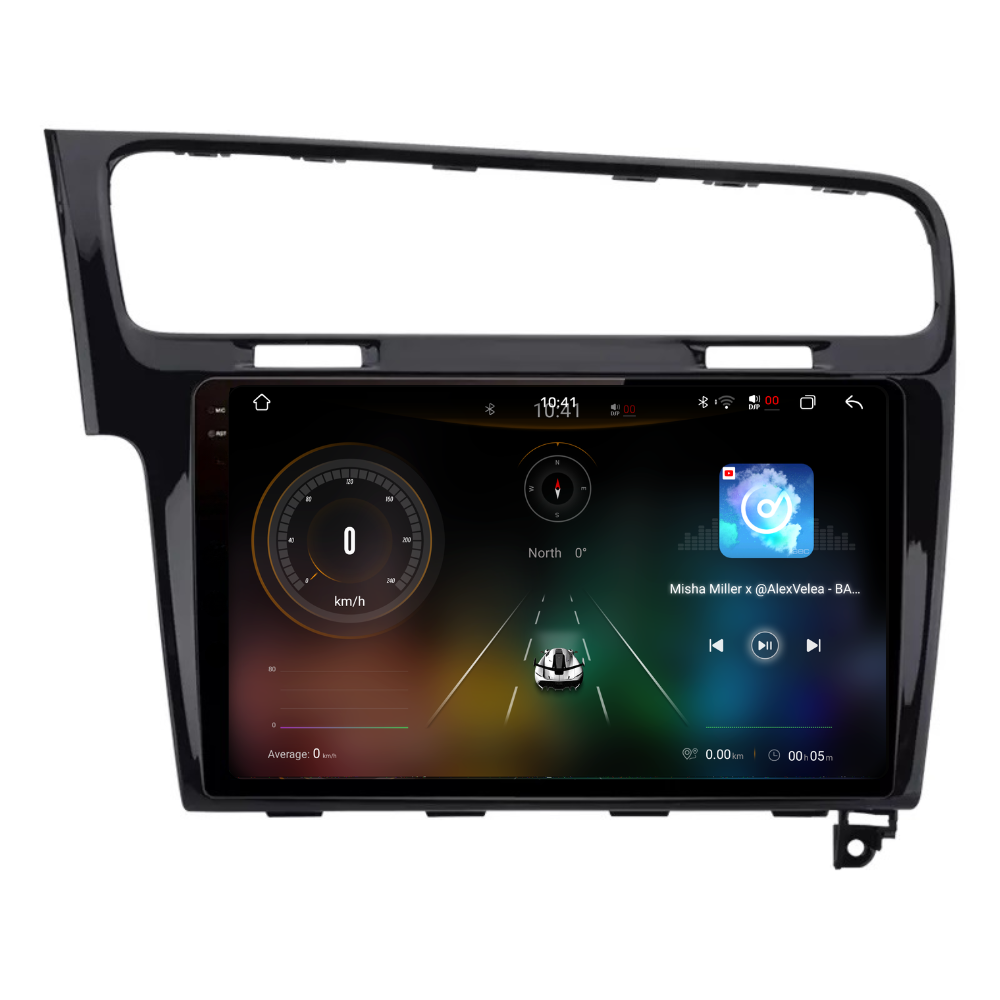 Navigatie Volkswagen Golf 7 (2012-2017), Android, Ecran 10 inch 2K, 12GB RAM 256GB, 8-core, black [3]