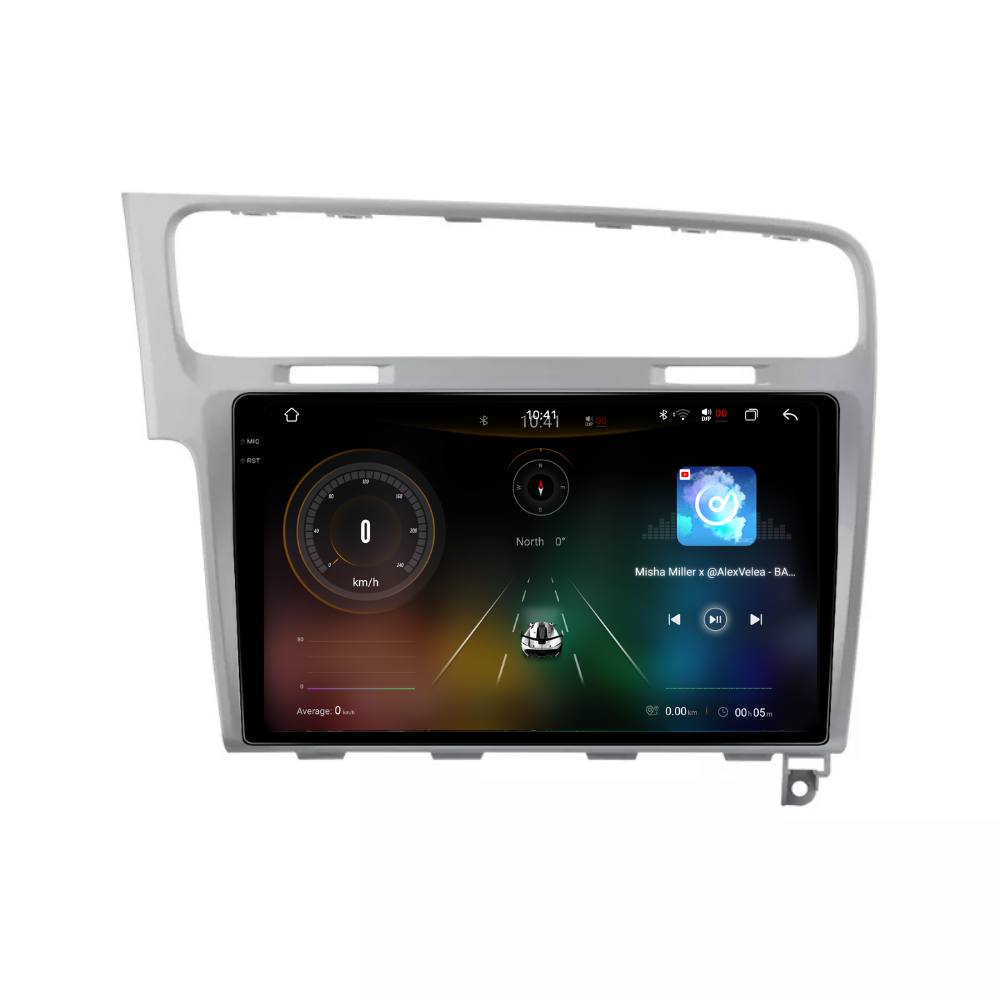 Navigatie Volkswagen Golf 7 (2012-2017), Android, Ecran 10 inch 2K, 12GB RAM 256GB, 8-core, silver [3]