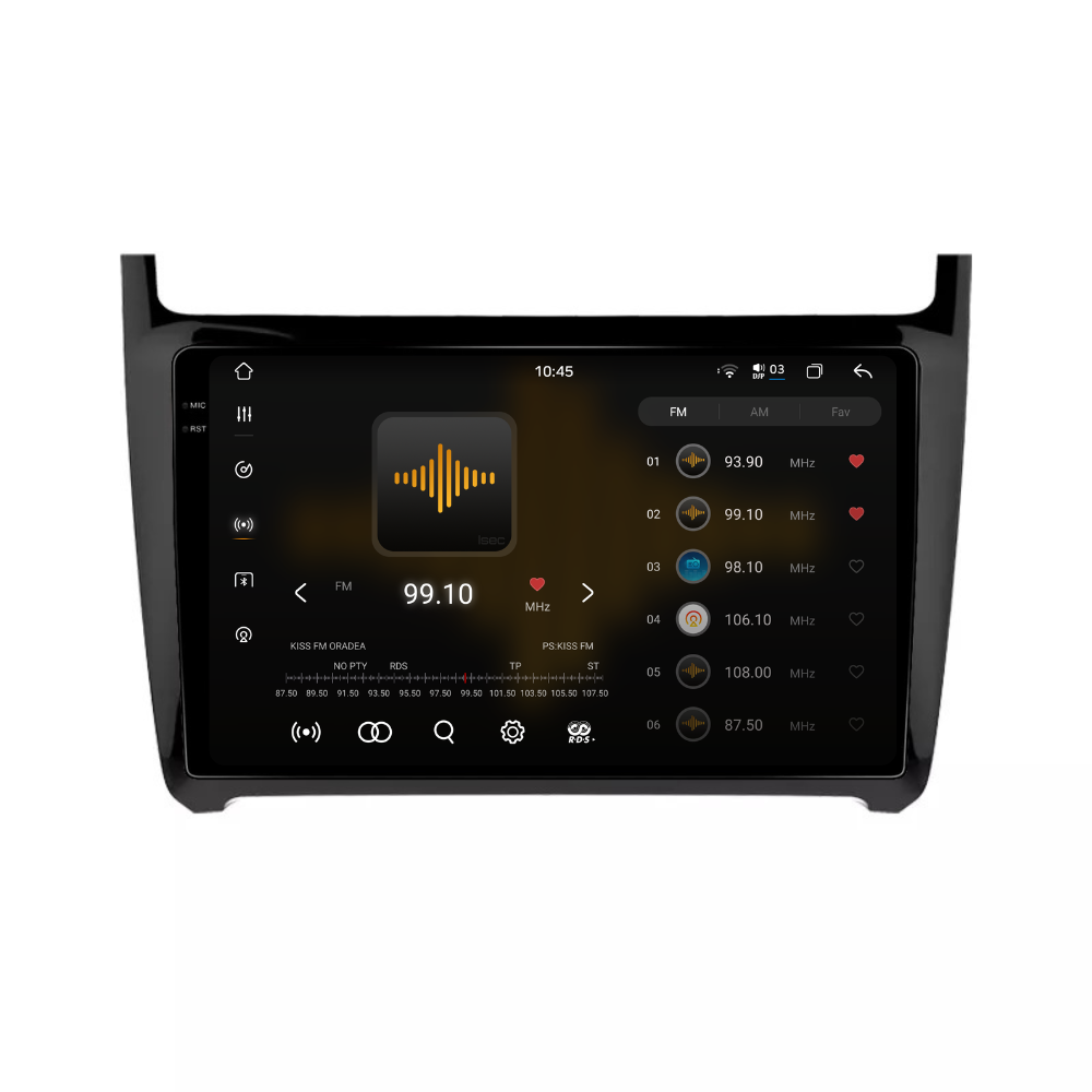 Navigatie Volkswagen Polo (2009-2017), Android, Ecran 9 inch 2K, 12GB RAM 256GB, 8-core [2]