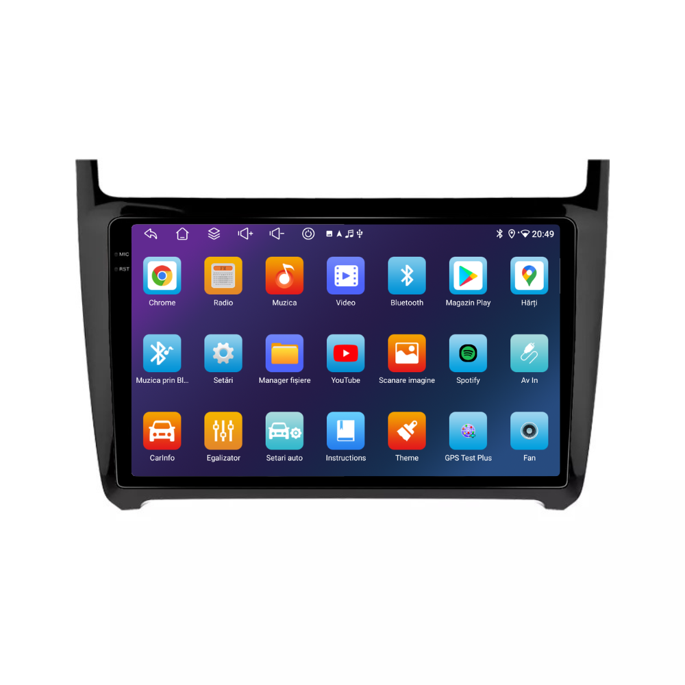 Navigatie Volkswagen Polo (2009-2017), Android, Ecran 9 inch, 6GB RAM 128GB [2]
