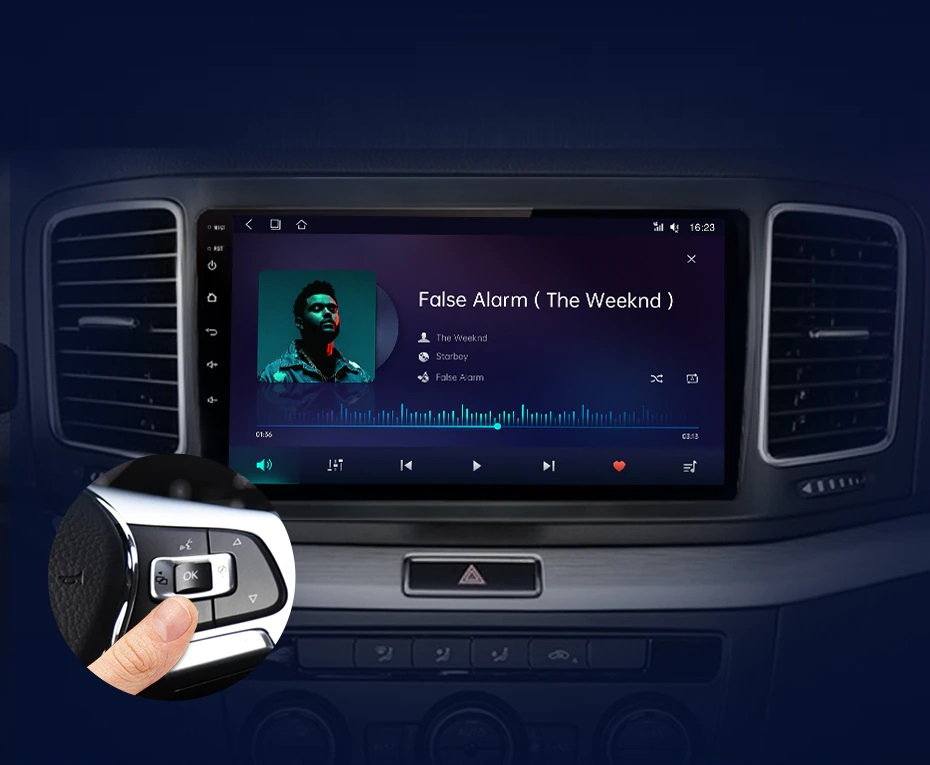 Navigatie Volkswagen Sharan 2012-2018, Android 12, 1GB RAM 32GB, google maps, youtube, wifi, waze, bluetooth [4]